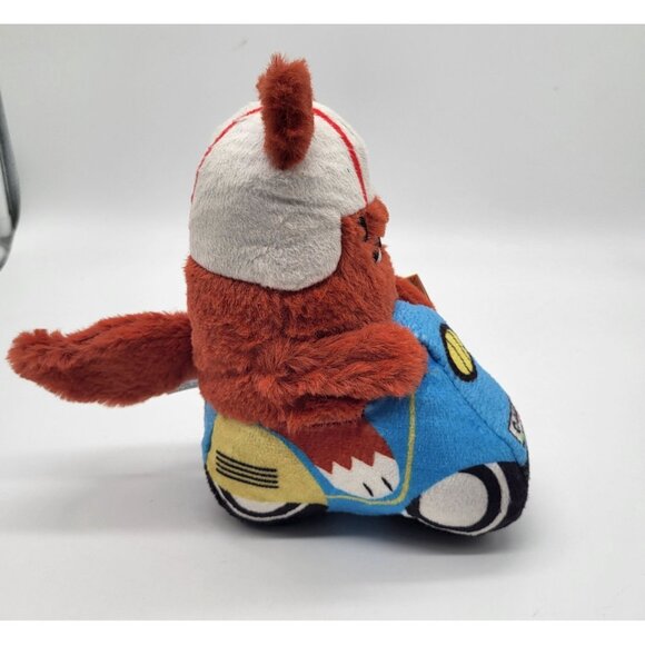 Bark Box Buona Squirrela on A Vespa Dog Toy Squeaker Crinkle Fluff - Picture 4 of 8